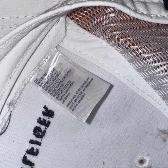 Tommy Hilfiger White Cap Hat Men Size (Worn Dirty Look) - Picture 5 of 5